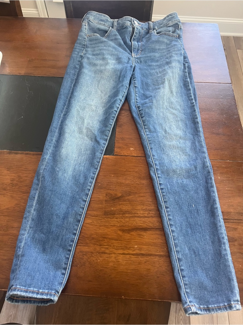 American Eagle Outfitters Women's Light Blue Skinny Jeans